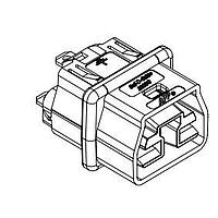 Anderson Power Products 2006G6-BK ກອງຮັບ ULTRA SHT RCPT W/CNT 2.5MM PANEL BULK