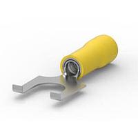 AMP Connectors - TE Connectivity 51874-1 ຂອງມືປະຕິບັດ Flanged Spade NYL-FORK 26-22 YEL #6