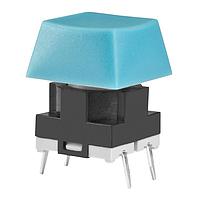 NKK Switches JB15HAP-1G ສະຫນັບສະຫນູນສະຫນັບສະຫນູນ OFF-(ON) HI OPR FRCE EXT ACT SCLP BLU CAP