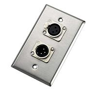 NEUTRIK 203FM ຕົວເຊື່ອມ XLR WALLPLATE DUAL NC3FD-L-1/NC3MD-L-1