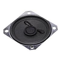 Same Sky (formerly CUI Devices) CDS-5017-0258SE ລະບົບລົງສຽງ 66x 66 x 20 ມມ ລູກສີ່ແກ້ວລຶບ, ກະແປງ, Ferrite, .25 W, 8 ohm, 500 Hz, solder eyelets