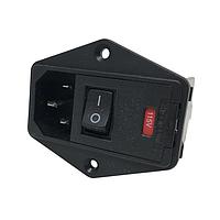 Corcom - TE Connectivity PE0SXDH6B ການເຂົ້າ 6A ຟິວສຄູ່ ຕິດຕັ້ງແບບນອກສອງ