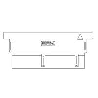 ERNI - TE Connectivity 524879 ອຸປະກອນເສີມ Tin Female 2x10 Pos Cover Black Right