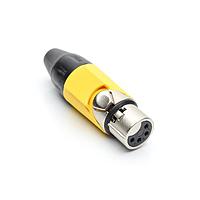 Amphenol Audio AX4F4M ຕົວເຊື່ອມ 4P SOCKET F PLUG YELLOW MARK SLEEVE