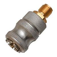 Johnson / Cinch Connectivity Solutions 142-1901-821 ຕົວແປ RF - ໃນຊຸດ QK CONN PLG ADAPTER ທອງ