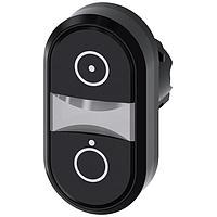 SIEMENS 3SU10003AB110AQ0 ປຸ່ມແບບແບບລົງ TWIN BUTTON, MOM, ດຳ/ດຳ
