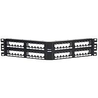 Panduit CPPA48FM6BL ທ່ອງສາຍແລະທາງຜ່ານສາຍ Mini Com Angled 48 port Flush Mount 6 pa