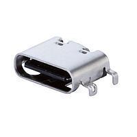 Same Sky (formerly CUI Devices) UJ20-C-H-G-MSMT-2-P16-TR USB ປະເພດ C ປະເພດ C,2.0, ຢູ່ຮອງ, ກະດູກທອງ 3u, ຕິດຕັ້ງພາກກາງ 1.0mm, 16 ຂາ, T&R