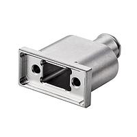 Harwin M80-9450602 ການປະກອບ Receptacle 3+3 Pos. Female Metal Backshell ສໍາລັບ J-Tek ຫຼື Mix-Tek, Jackscrews