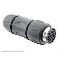 Eaton Souriau-Sunbank UTGX1JC1492S ປຸ່ມຮັບສະຫນອງ ປຸ່ມຮັບສະຫນອງໃນແຖວ, ມີກະແຈບ້ອກສາຍສົນ, ສໍາລັບຕິດຕໍ່ຜູ້ຍິງ 12 ຕົວ, IP68/69K