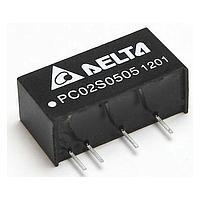 Delta Electronics, Inc. PC02D0505A ຕົວແປ DC/DC ທີ່ແຍກອອກ, +/-5Vout, 1W