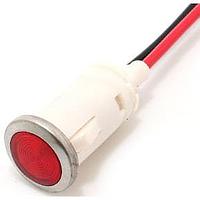 Mallory Sonalert FL1P-12QW-2-R2V ອິນດິເຄເຕີ LED ແດງ 12MM SNAP 2VAC/DC