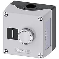 SIEMENS 3SU18510AD002AB1 ປຸ່ມກົດ ENC ເຫຼັ້ມເຫຼັ້ມ, ປຸ່ມກົດ, MOM, ສີຂາວ, 1NO