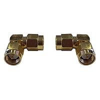 RF Solutions ADP-SMAM-SMAM90 ຕົວແປ RF - ໃນຊຸດ RF Adaptor SMA (ຜູ້ຊາຍ) ເປັນ SMA (ຜູ້ຊາຍ) ມຸມຂວາ