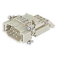HARTING 09330064636 ຕູ້ເຊື່ອມພະລັງງານຫນັກສ້າງ MALE INSERT 6 POLES+PE