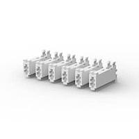 AMP Connectors - TE Connectivity 1-282086-3 ຮອດເດີແລະຮອງສາຍໄຟ AMP MONO-SHAPE SINGLE WAY STICK 6X