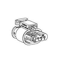 AMP Connectors - TE Connectivity 284425-1 ຮູຊິ້ງ 3P 24VDC 9-11A SSC RCPT CONNECTOR