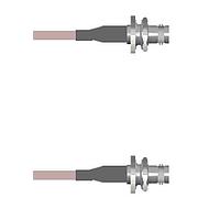 Amphenol Custom Cable Q-0A00A000H144i ສາຍສັ້ນ RF BNC-SJB/BNC-SJB G142 144I
