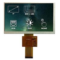 Riverdi SM-7.0A800480TNWN00 ຈໍ TFT LCD 7.0", RGB, ບໍ່ມີກອງ, ບໍ່ມີສະແດງສະເຫຼີມສະເຫຼີມ