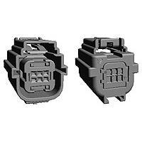 AMP Connectors - TE Connectivity 1924211-1 ກອງປະກອບ ASSY PLUG 2X3 SEALED 0.64 OPEN