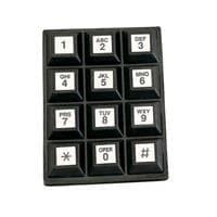 Grayhill 84SN-AC2-113-N ປຸ່ມກຳນົດ Keypads, 3x4, ບໍ່ມີການປ້ອງກັນ, ໂພນລະຫວ່າງດ້ານດຽວ/ບັດລົງທົ່ວໄປ, ຕົວອັກສອນໂທລະສັບ, ແນວການຕິດຕັ້ງດ້ວຍກະແປງຮອບເຫຼັກ