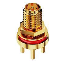 GCT (Global Connector Technology) RFPC-SMA17-FN-A ຕົວເຊື່ອມ RPSMA PCB Mt STR BHJck wO-Ring. 6GHz. IP67/68.