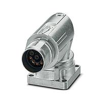 PHOENIX CONTACT 1628524 ອຸປະກອນຕໍ່ຕ່າງ Connectors Device connector front mounting angled rotatable for standard and ONECLICK fast locking system M17 No. of pos.: 8 type of contact: Socket Crimp connection flange dimensions: 28 mm x 28 mm coding:N
