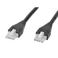 Molex 215330-0410 ສາຍສະແຕນລະດັບ MFJr-MFJr OTS Cable SR 1m 4 Ckts Blk