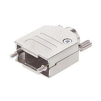 Amphenol Commercial Products L17DTZK09KFMT ຝາຫົວ D-Sub Backshells 9P ເຫຼັ້ມທອງ D-Sub Hood