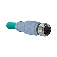 Panduit ICD35T2NTL5M Cat 5e IndustrialNet Cordset - M12 ຍິງ D-cod