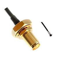 Taoglas CAB.A02 ສາຍສະບັບ RF CAB.A02 IPEX III ເຖິງ SMA(F) BKST 0.81 96.4mm