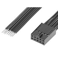Molex 219659-1103 ການປະກອບສາຍສະເພາະຮູບສະເກດສີ່ມົນຍະກັບຜູ້ຍິງ-Pigtail (OTS) Cbl Assy Dual Row 300mm Tin Plating 10 Ckt Blk