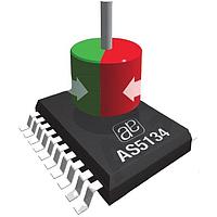 ams OSRAM AS5134-ZSSM ເຄື່ອງສັງເກດຕຳແໜ່ງການຫຼັກສອງ 12-bit ປະຕິບັດການຫຼັກສອງດ້ວຍການປ້ອນຂໍ້ມູນດິຈິຕອນ