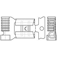 Molex 19009-0018 ການຕັດການຢ່າງລວດໄວ .187X.032 FLAG QD VI BRA./REEL (BBZ-4171-
