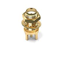 Wurth Elektronik 60312042111532 ຕ່າງຊ່ອງ PCB WR-SMA 1000V 50Ohms PCB THT Jack