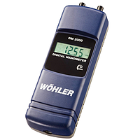 Wöhler DM 200 ດິຈິຕອລ Manometer (±2 bar / ±2.000 hPa; -20~99 °C;with 1.5 m hose in Pa)