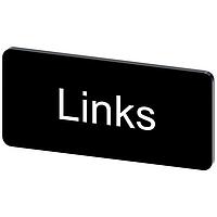 SIEMENS 3SU19000AC160AJ0 ປ້າຍປະກັບ, ປ້າຍປະກັບ INSCR. LABEL, ສີດຳ 12.5 X 27MM, LINKS