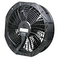 ebm-papst W1G250-CH37-52 ພັງລົມ Axial EC Axial Fan, 251x65mm ຮອງ, 24VDC, 113CFM, ປາກຮອງຮອງທົ່ງ, ການໄຫຼ "V", IP42