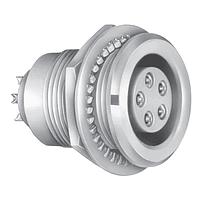 LEMO EGG.2B.318.CYM ຕົວເຊື່ອມຕໍ່ ການຢຶດຕົວຮັບສະຫຼຸບທີ່ຢືດດ້ວຍກະແປງ