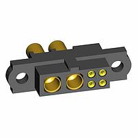 Harwin M80-4D1040500-02-327-00-000 ຕົວເຊື່ອມພະລັງງານຫນັກ Datamate 2-Row Mix-Tek Female Crimp Connector, ບໍ່ມີ jackscrews, 4 x ຕິດຕໍ່ສັນຍາລັກ Large Bore (22 AWG), 2 x 16 AWG ຕິດຕໍ່ພະລັງງານ