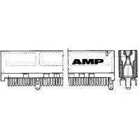 AMP Connectors - TE Connectivity 5650092-2 ຕິດຕໍ່ຂອງບັດຂອງມາດຕະຖານ CONN ASSY DUAL POS