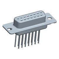 Amphenol Commercial Products DAP15S465TLF ຮອບຮອງ 15P ຜູ້ຍິງ ປະຕິບັດການຂັດສົມ ຂະໜາດ SHELL A