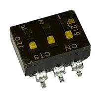 CTS Electronic Components 219-3LPSTR ສະຫນາມສະລັບ DIP 3 ສ່ວນສະລັບ SPST