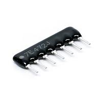 AMP Connectors - TE Connectivity SIL07E472J ເຄືອຂ່າຍ SIL 7PIN 6RES 4K7 5%