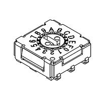 Same Sky (formerly CUI Devices) RDS-10S-7229-S-JSMT-TR ສະຫນັບ DIP Rotary DIP Switch, 7.2 x 7.2 x 2.9 mm, ການຂັບສະຫນັບສະຫນອງທີ່ມີຊ່ອງ 10 ຕໍ່, J Hook SMT, TR