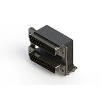 EDAC 661-025-364-04C ຕູ້ສະຫນອງ Dual Port D-Sub ມຸມຂວາ ຕູ້ສະຫນອງ Dual Port D-Sub