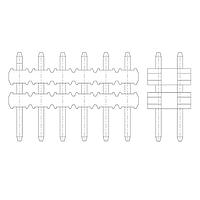 Amphenol FCI 59132-T40-25-140LF Unshrouded MINITEK II 2MM UNSHROUDE-59132-T40-25-140LF