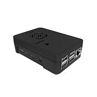 New Age Enclosures P3A-382613 ກອງປົກ Raspberry Pi 4 Enclosure 3.8 x 2.6 x 1.3 ນິ້ວ - ສີດຳ