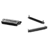 AMP Connectors - TE Connectivity 1-750913-9 ປລັກສາຍ SCSI 100P ມີປົກກັນສີເຫຼືອງ