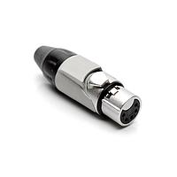 Amphenol Audio AX5F8M-AU ຕົວເຊື່ອມຕໍ່ 5P SOCKET F PLUG GLD W GRY MRK SLEEVE